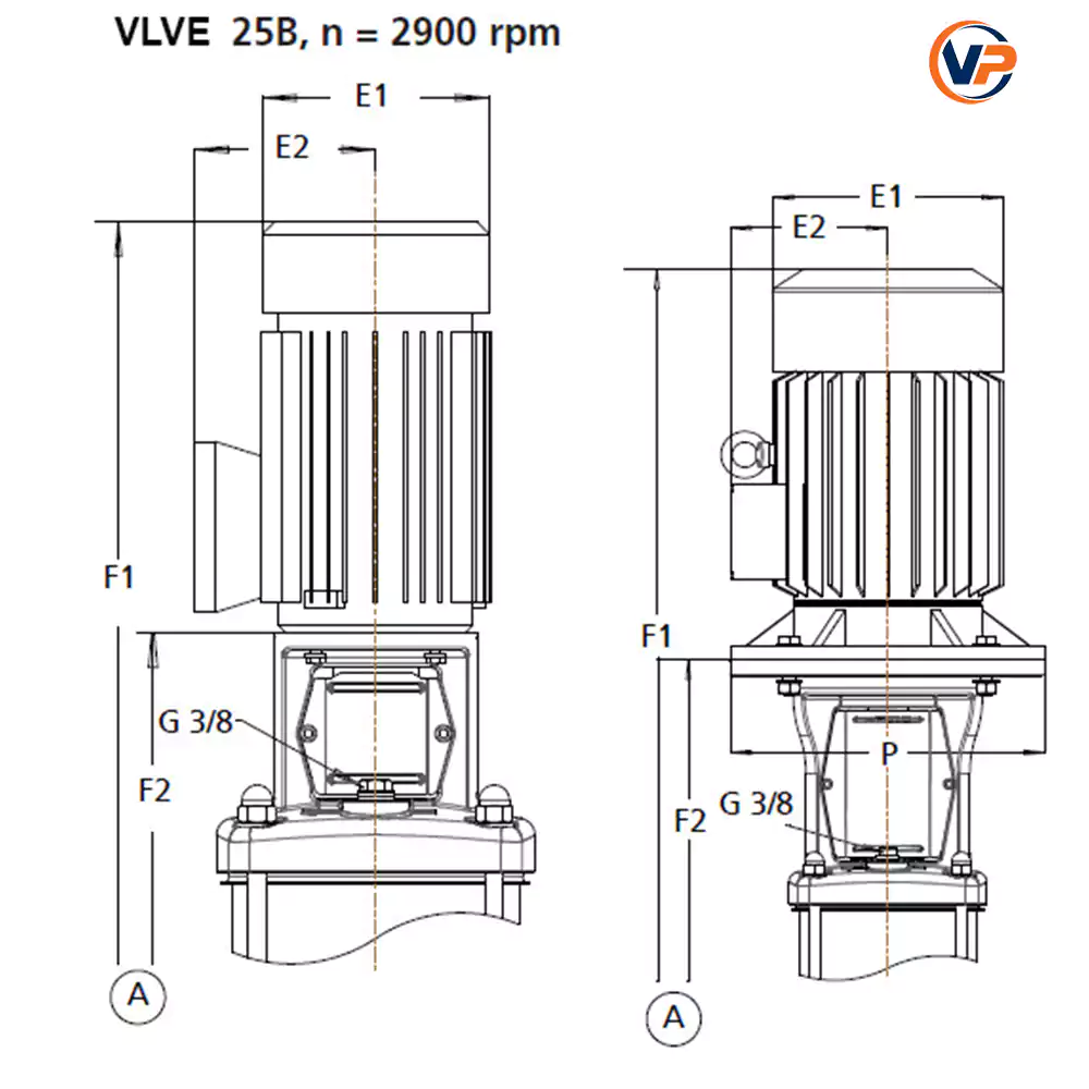 dimension-vlve-25b-2900rpm